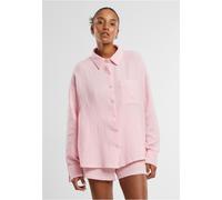 Urban Classics Camicetta in mussola da donna Oversized TB7476 S Rosa