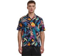 Urban Classics Maglietta da Uomo Viscose AOP Resort, Blackfruity, 5XL