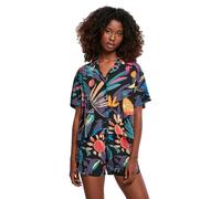 Urban Classics Camicia da donna 'Resort' blu chiaro / mora / colori misti / nero Donna Urban Classics XL