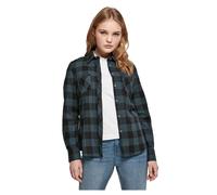 Urban Classics Ladies Turnup Checked Flanell Shirt, Camicia, Donna, Rosso (Jasper/Black), 3XL
