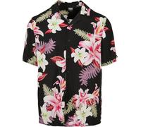 Urban Classics Viscose Aop Resort Short Sleeve Shirt Nero M Uomo