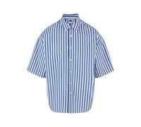 Urban Classics Tb6658-striped Short Sleeve Summer Shirt Camicia, Bianco/Blu, XXXXL Uomo