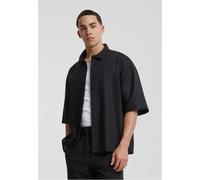 Urban Classics Boxy Cotton Linen Shirt Camicia, Nero, XL Uomo