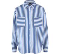 Urban Classics Camicia da donna Camicia da donna a righe rilassata TB6846 S Bianco