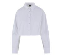 Urban Classics Cropped Oversize Long Sleeve Blouse Bianco S Donna