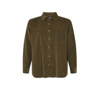 Urban Classics Corduroy Oversized Long Sleeve Shirt Verde 3XL Donna
