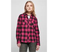 Urban Classics Turnup Checked Flanell Long Sleeve Shirt Rosa 5XL Donna