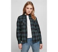 Urban Classics Ladies Turnup Checked Flanell Shirt, Camicia, Donna, Rosso (Jasper/Black), 3XL