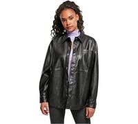 Urban Classics Camicia da Donna in Finta Pelle, Nero, S