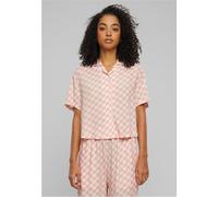 Urban Classics Viscose Resort Short Sleeve Shirt Rosa 2XL Donna