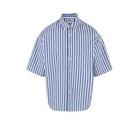 Urban Classics Camicia da Uomo a Maniche Corte a Righe, Colore Bianco/Blu, S, Bianco/Blu, S
