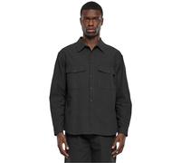 Urban Classics Maglietta Basic Crepe Camicia, Nero, XL Uomo
