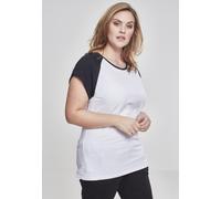 T-shirt donna Urban Classic contrat raglan Blanc M