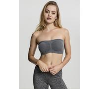 Urban Classics Bandeau in pizzo da donna Nero L 90% Nylon 10% elasthane