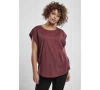 Urban Classics Camicia femminile Ladies Basic Shaped Tee Cherry 5XL Rosso