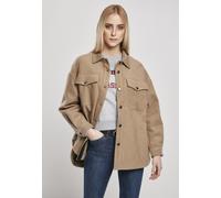 Urban Classics Camicia femminile Ladies Classic Overshirt Lightground L Marrone