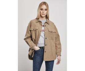 Urban Classics Camicia femminile Ladies Classic Overshirt Lightground M Marrone