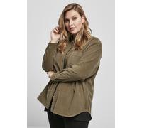 Urban Classics Camicia femminile Ladies Corduroy Oversized Shirt Olive M Verde
