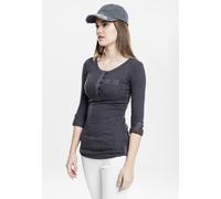 Urban Classics Long Pocket Long Sleeve T-shirt Nero XL Donna