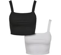Urban Classics Cropped Sleeveless Top 2 Units Nero 2XL Donna