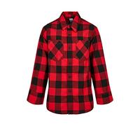 Urban Classics Camicia Flanella A Scacchi, Nero, 122-128 Bambini e Ragazzi