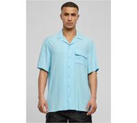 Urban Classics Viscose Camp Short Sleeve Shirt Blu S Uomo