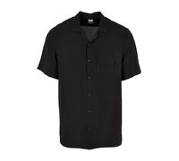 Urban Classics Viscose Camp Shirt Camicia, Nero, M Uomo