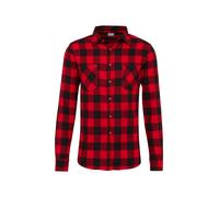 Urban Classics Camicia rosso / rosso scuro / nero Uomo Urban Classics XL rosso / rosso scuro / nero