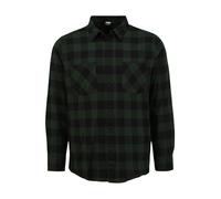 Urban Classics Camicia verde scuro / nero Uomo - Abbigliamento - Taglie comode - Camicie da uomo Urban Classics M-L