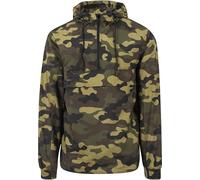 Urban Classics Camo Pull Over Windbreaker, Giacca, Uomo, Multicolore (Woodcamo), S
