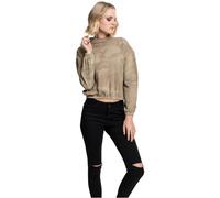 Urban Classics Camo Turtleneck Crew da Donna Maglione, Sabbia Mimetica, XS