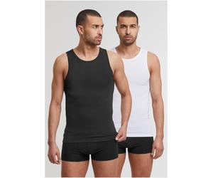 Urban Classics Canotta Basic in fibra naturale 2 pezzi TB7685B M Nero