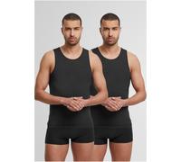 Urban Classics Canotta Basic in fibra naturale 2 pezzi TB7685B XL Nero