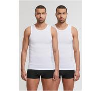 Urban Classics Canotta Basic in fibra naturale 2 pezzi TB7685B XXL Bianco