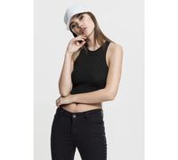 Urban Classics Top corto a coste – 97% cotone, 3% elasthane – Nero L Donna