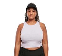 Urban Classics Cropped Rib Top, Lilla, 5XL Donna