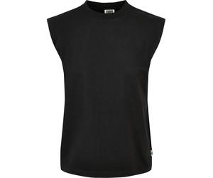 Urban Classics Canotta da donna biologica con spalla imbottita nera XL Nero