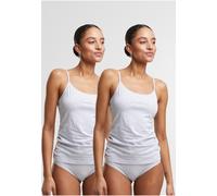 Urban Classics Canotta donna Basic Cotton confezione da 2 pezzi TB7673A M Multicolore