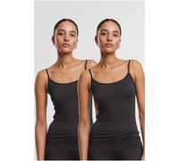 Urban Classics Canotta donna in fibra naturale 2 pezzi TB7675A L Nero