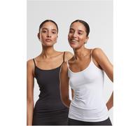 Urban Classics Canotta donna in fibra naturale 2 pezzi TB7675A M Nero