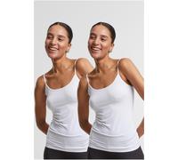 Urban Classics Canotta donna in fibra naturale 2 pezzi TB7675A XL Bianco