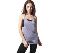Urban Classics Ladies Loose Burnout Tanktop, Canottiera Donna, Blu (Denim Blue), S