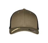 Flexfit Cappello da baseball Trucker Mesh riciclato Olive/Nero L/XL