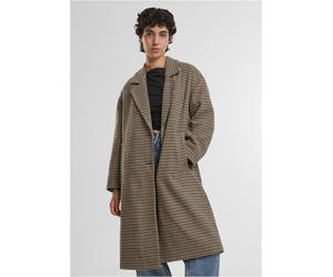 Urban Classics Cappotto da donna Donna Oversized Plaid Coat TB7070 L Beige
