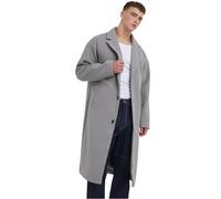 Urban Classics Long Coat Cappotto, Grigio Lupo, S Uomo