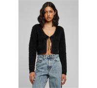 Urban Classics Cardigan da donna con cravatta e piume 3XL Nero