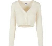 Urban Classics Cardigan da donna con piume arricciate 3XL Bianco