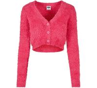 Urban Classics Cardigan da donna con piume arricciate 3XL Rosa