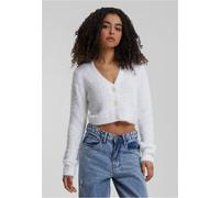 Urban Classics Cropped Feather Cardigan Bianco 2XL Donna