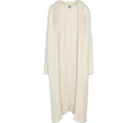 Cardigan lungo da donna Urban Classics hooded feather-grandes tailles Blanc 2XL
